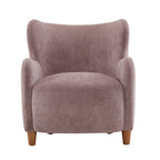 Fauteuil d'appoint à oreilles en tissu Bacho par