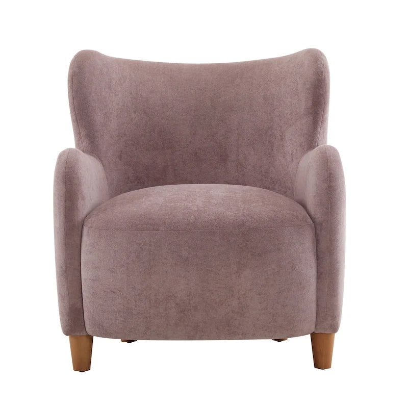 Fauteuil d'appoint à oreilles en tissu Bacho par