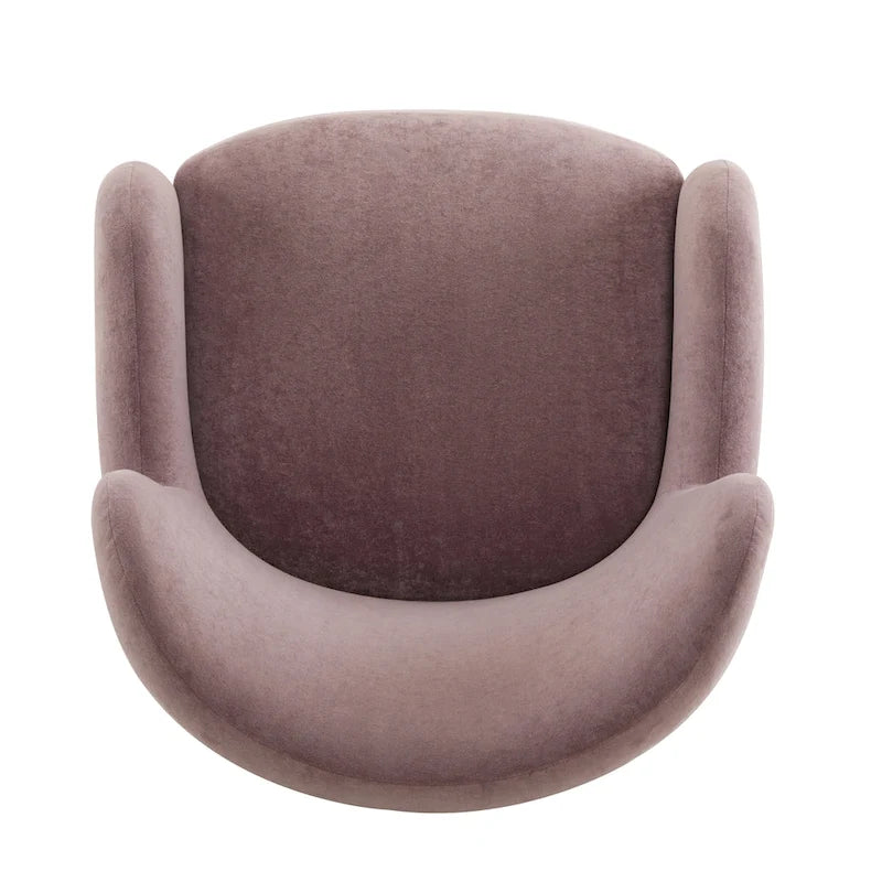 Fauteuil d'appoint à oreilles en tissu Bacho par