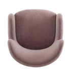 Fauteuil d'appoint à oreilles en tissu Bacho par