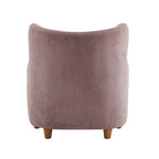 Fauteuil d'appoint à oreilles en tissu Bacho par