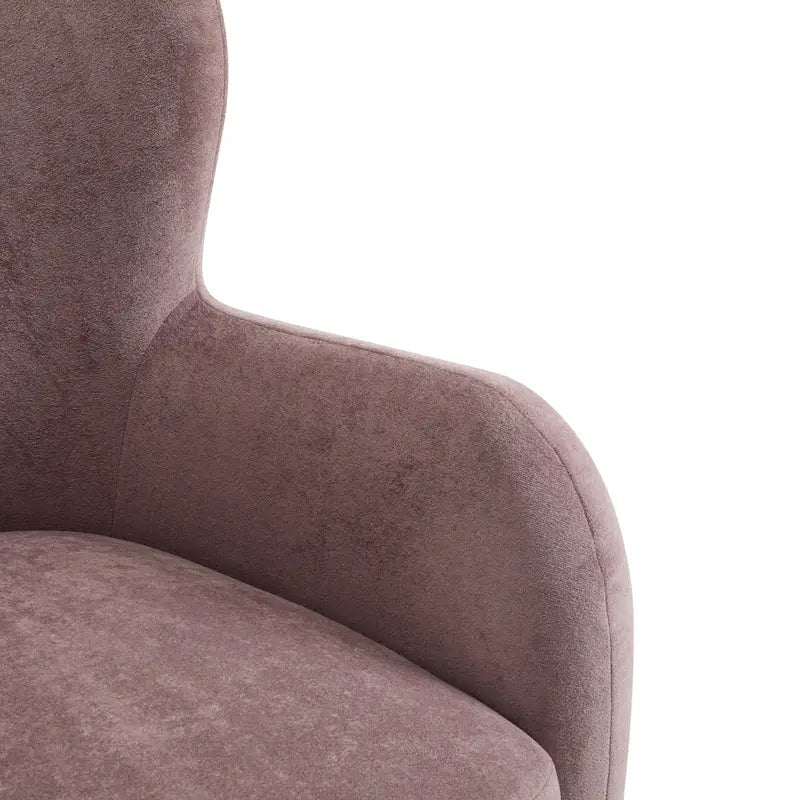 Fauteuil d'appoint à oreilles en tissu Bacho par