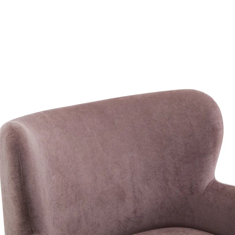 Fauteuil d'appoint à oreilles en tissu Bacho par