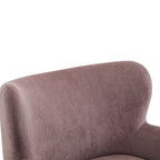 Fauteuil d'appoint à oreilles en tissu Bacho par