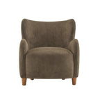 Fauteuil d'appoint à oreilles en tissu Bacho par
