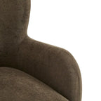 Fauteuil d'appoint à oreilles en tissu Bacho par