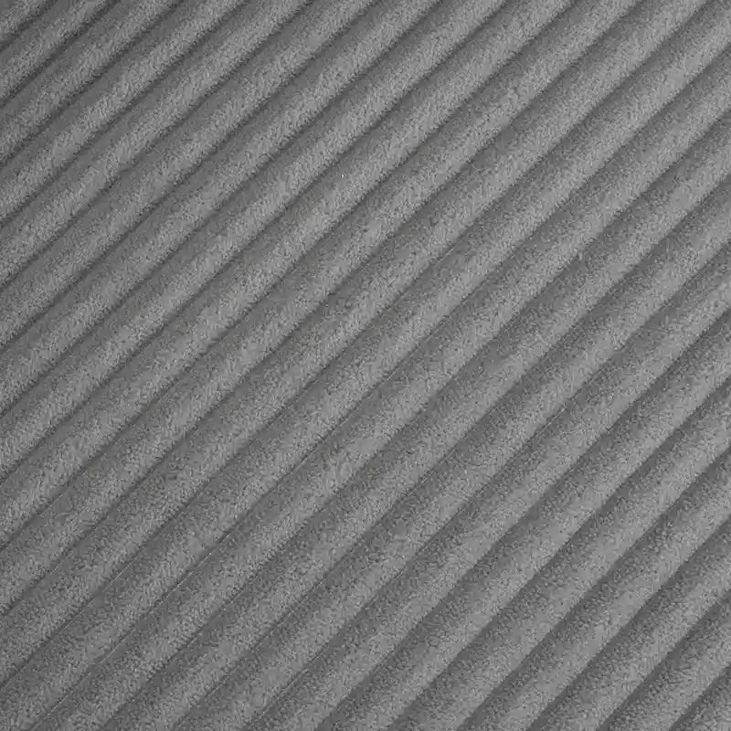 Canapé modulaire, canapé d'angle en velours côtelé avec poches de rangement latérales et pouf mobile
