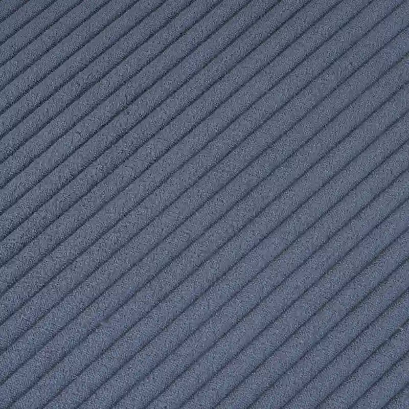 Canapé modulaire, canapé d'angle en velours côtelé avec poches de rangement latérales et pouf mobile