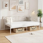 Gymax Twin Size Metal Daybed Modern Platform Bed w/ Heavy-duty Metal