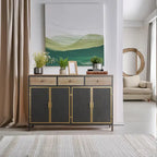 Freestanding Sideboard Storage Cabinet Entryway Floor Cabinet