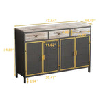 Meuble de rangement autoportant pour buffet Meuble d'entrée bas