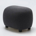 KINWELL 23 Pouf/Repose-pieds rembourré en tissu bouclé, large, pour canapé et fauteuil