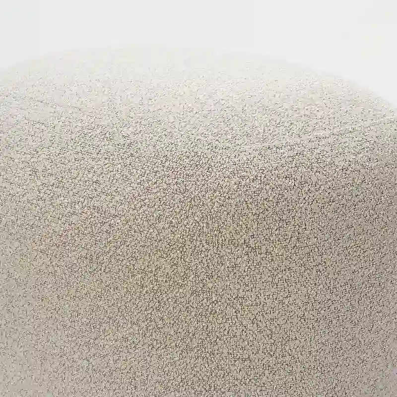 KINWELL 23 Pouf/Repose-pieds rembourré en tissu bouclé, large, pour canapé et fauteuil