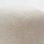 KINWELL 23 Pouf/Repose-pieds rembourré en tissu bouclé, large, pour canapé et fauteuil