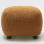KINWELL 23 Pouf/Repose-pieds rembourré en tissu bouclé, large, pour canapé et fauteuil