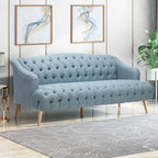 Canapé Adelia moderne 3 places en tissu touffeté par
