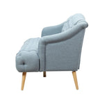 Canapé Adelia moderne 3 places en tissu touffeté par