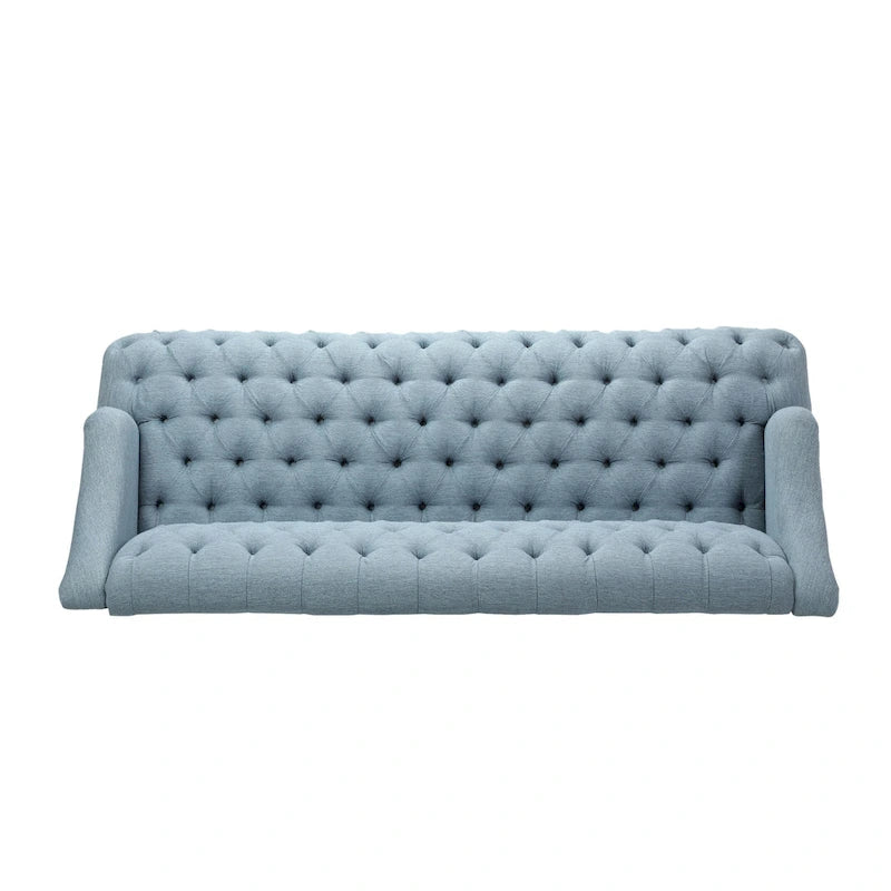 Canapé Adelia moderne 3 places en tissu touffeté par