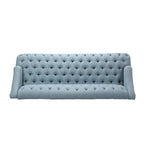 Canapé Adelia moderne 3 places en tissu touffeté par