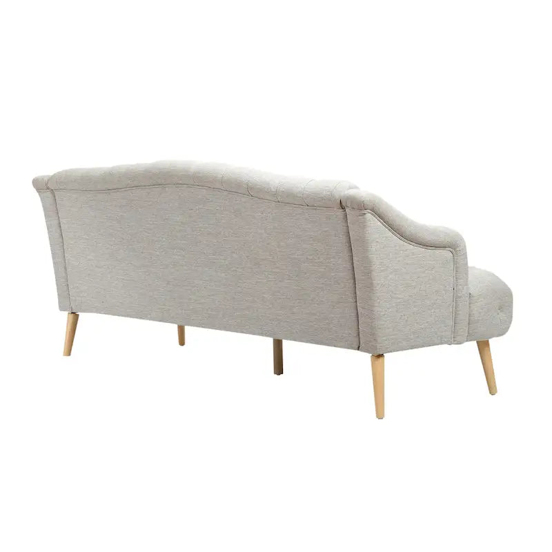 Canapé Adelia moderne 3 places en tissu touffeté par