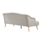 Canapé Adelia moderne 3 places en tissu touffeté par