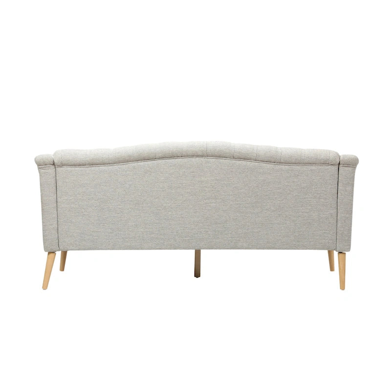 Canapé Adelia moderne 3 places en tissu touffeté par