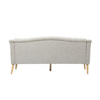 Canapé Adelia moderne 3 places en tissu touffeté par