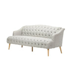 Canapé Adelia moderne 3 places en tissu touffeté par