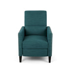 Fauteuil inclinable contemporain Alscot en tissu avec mécanisme poussoir par