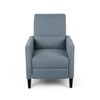 Fauteuil inclinable contemporain Alscot en tissu avec mécanisme poussoir par