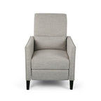 Fauteuil inclinable contemporain Alscot en tissu avec mécanisme poussoir par