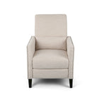 Fauteuil inclinable contemporain Alscot en tissu avec mécanisme poussoir par
