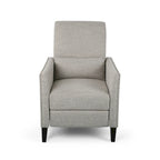 Fauteuil inclinable contemporain Alscot en tissu avec mécanisme poussoir par