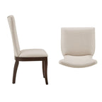 Chaises de salle à manger ailées en tissu Tallinn (Lot de 2)