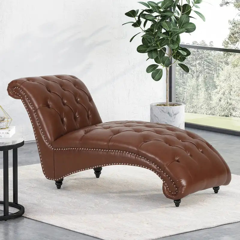Varnell Chaise longue contemporaine capitonnée par - 64,25 L x 29,00 l x 33,75 H
