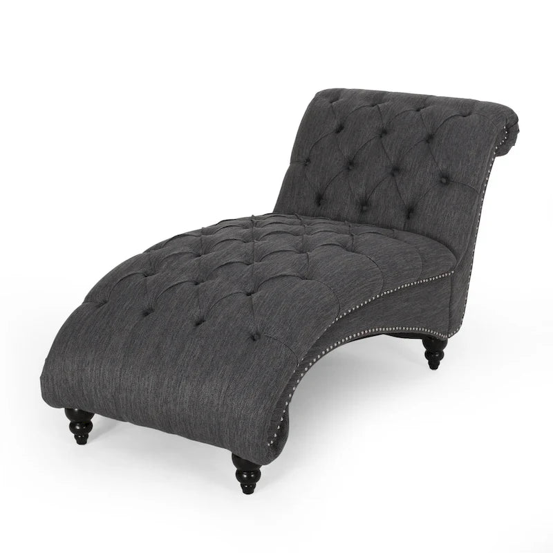 Varnell Chaise longue contemporaine capitonnée par - 64,25 L x 29,00 l x 33,75 H