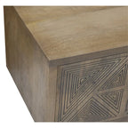 Meuble TV Bidi en bois avec 2 étagères ouvertes, style Mid-Century Modern, 56 pouces, par