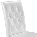 Chaise de salle à manger rembourrée à boutons Yaheetech avec pieds en bois massif, lot de 2 - Lot de 2