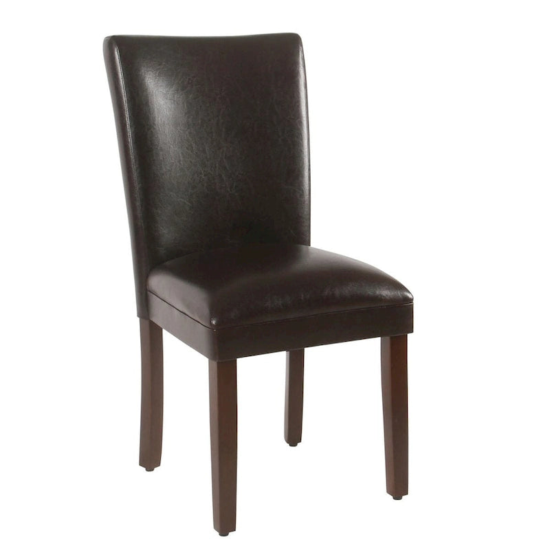 Chaise de salle à manger Parsons - Similicuir marron - lot de 2