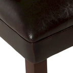 Chaise de salle à manger Parsons - Similicuir marron - lot de 2