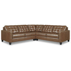  Baskove Brown 3-Piece Sectional - 100W x 100D x 39H