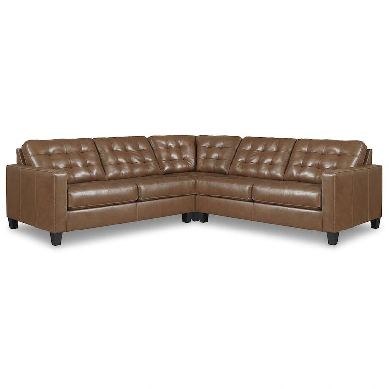  Baskove Brown 3-Piece Sectional - 100W x 100D x 39H