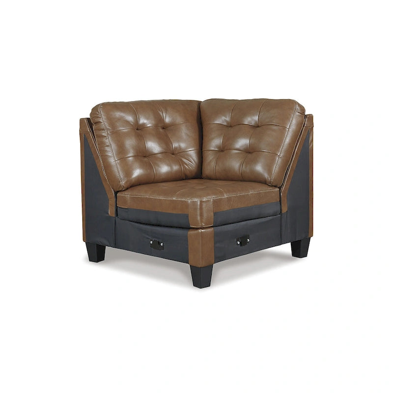 Canapé sectionnel 3 places Baskove Brown - 100L x 100P x 39H