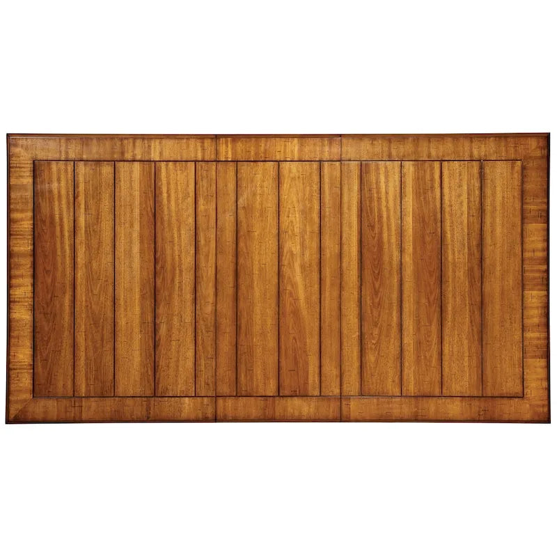 Ensemble de salle à manger 9 pièces bicolore en bois de style transitionnel par