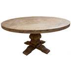 Table à manger ronde de style néoclassique français du XVIIIe siècle, vintage - Table seulement