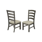 Ensemble de salle à manger rustique 9 pièces avec table à tréteaux