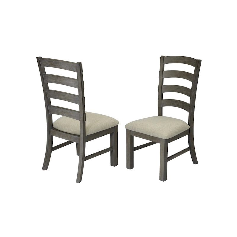 Ensemble de salle à manger rustique 9 pièces avec table à tréteaux