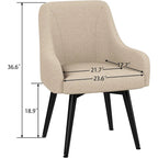 Lot de 2 chaises de salle à manger pivotantes, fauteuils rembourrés, chaises de salon, chaise de bureau avec accoudoirs