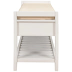 Banc de rangement d'entrée avec tiroirs