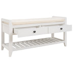 Banc de rangement d'entrée avec tiroirs